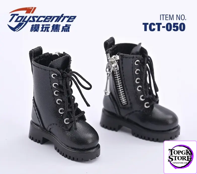Toyscentre Studio – 1/6 Military Boots Martin Boots & Women’s Pointed Leather Sandals & Black patent leat