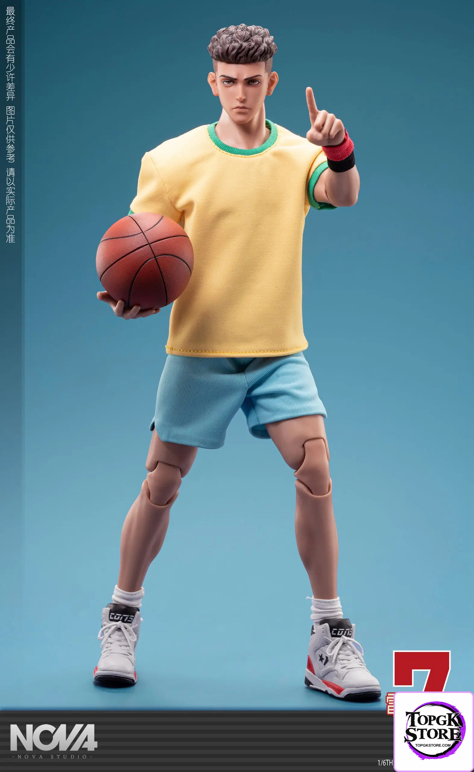 NOVA Studio – Slam Dunk 1/6 movable No. 7 basketball player Miyagi Ryota - Photo 7 | TopGKStore