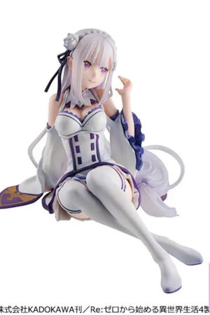 MegaHouse – Melty Princess Re:ZERO -Starting Life in Another World- Palm-size Emilia Complete Figure (Licensed) - Photo