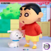 IO CREATIONS – Crayon Shin-chan Q-Bounce Series Kazama & Nohara Shinnosuke Soft Vinyl Articulated Figure (Licensed)