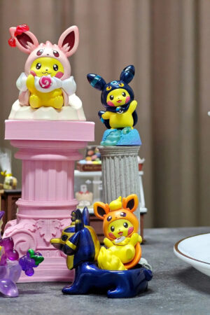 Qing Niao Studio – Plain Glitter Eevee Family Pikachu Costume Set, Arcanine Costume Set Pokémon - Photo 2 | TopGKStore