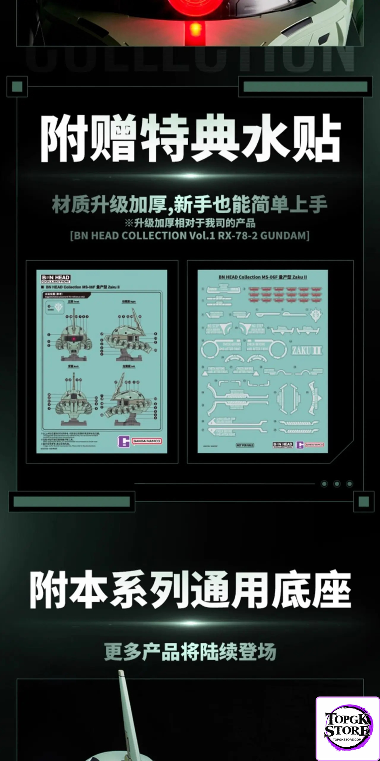 BANDAI – Mass-Production Type Zaku II MS-06F Assembly Model (Licensed) - Photo 3 | TopGKStore