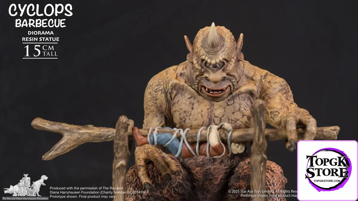 Star Ace Toys – Ray Harryhausen The 7th Voyage of Sinbad Cyclops with Roast Base Diorama SA8063 (Licensed) - Photo 10 |