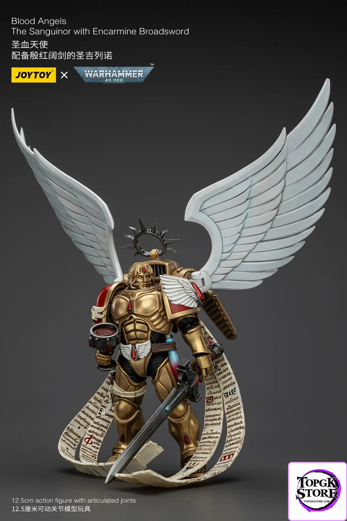JOYTOY – Blood Angels The Sanguinor with Encarmine Broadsword JT02519 (Licensed) - Photo 11 | TopGKStore