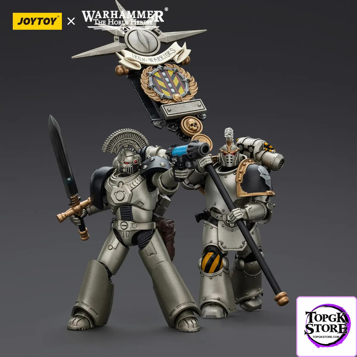 JOYTOY – Iron Warrior Legion Banner Bearer of the Chosen Command Squad JT01765 (Licensed) - Photo 11 | TopGKStore