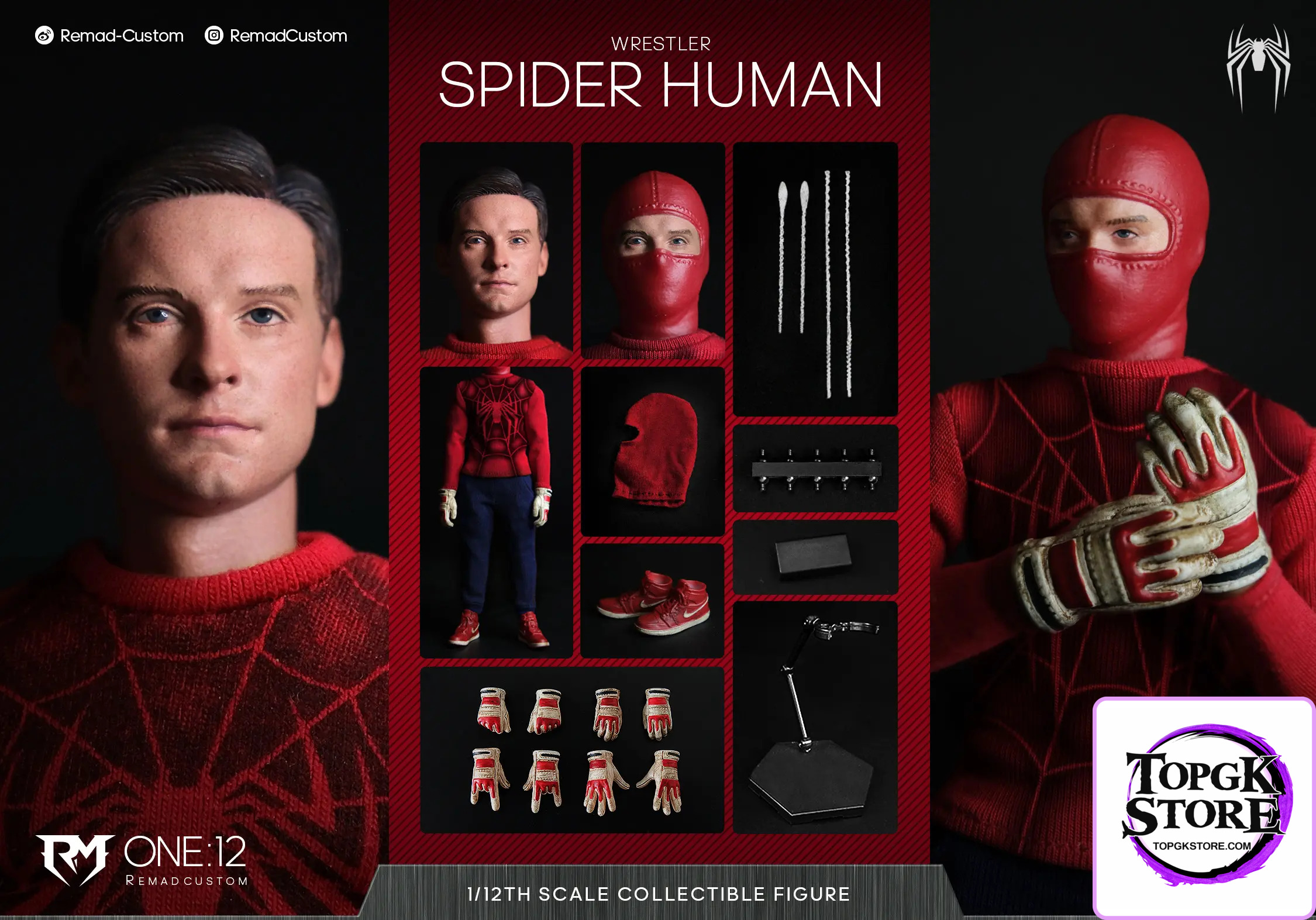Remad Custom Studio – 1/12 Spider Hunman Wrestler RM-008 - Photo 2 | TopGKStore