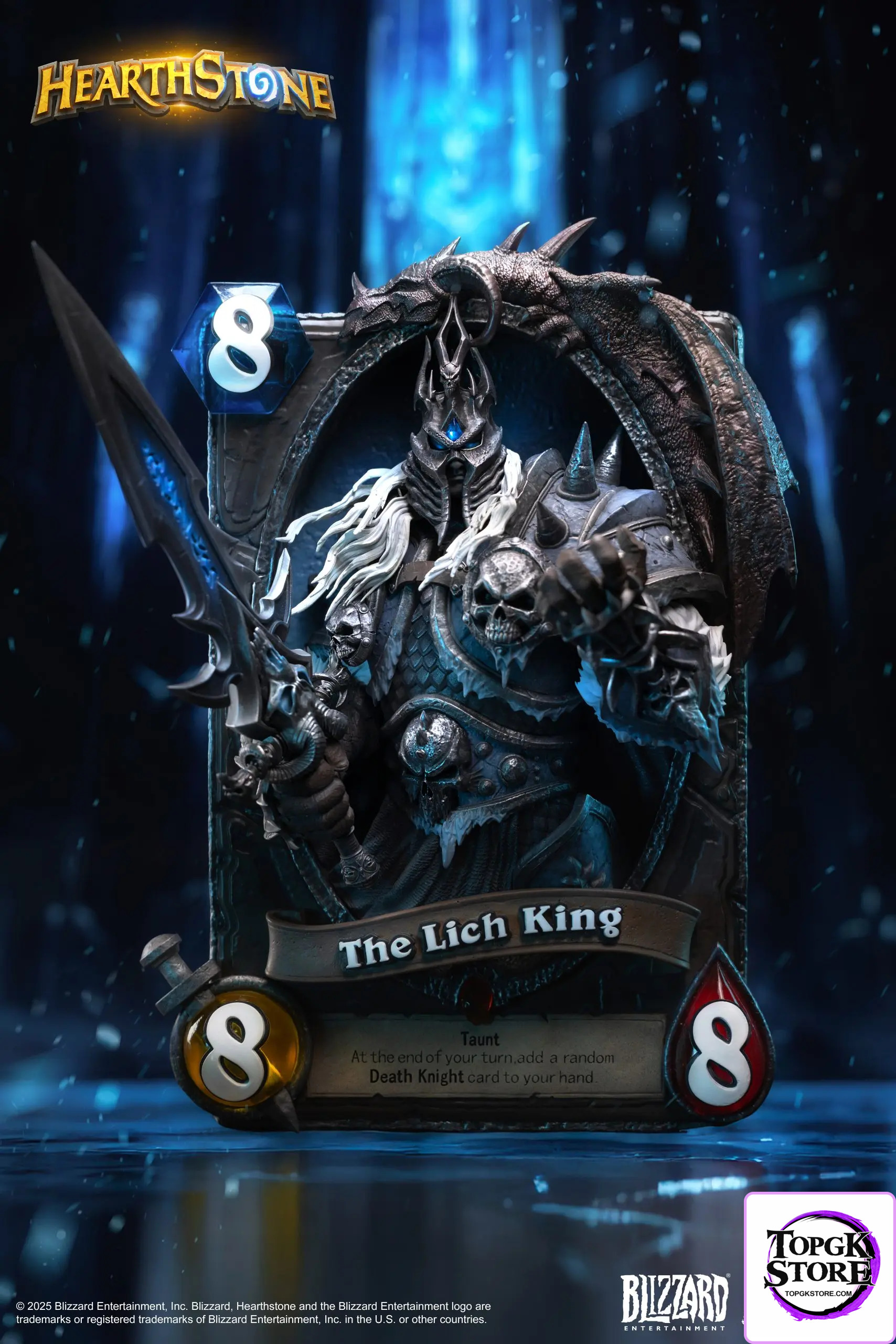 HEX Collectibles – Blizzard Official Licensed Hearthstone Lich King Card Art Statue HEXFRAME04 (Licensed) - Photo 1 | T