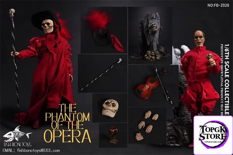 FISH BONETOYS – The Phantom of the Opera NO: FB-Z020 Opera Ghost Shadow 1/6 scale action figure - Photo 7 | TopGKStore