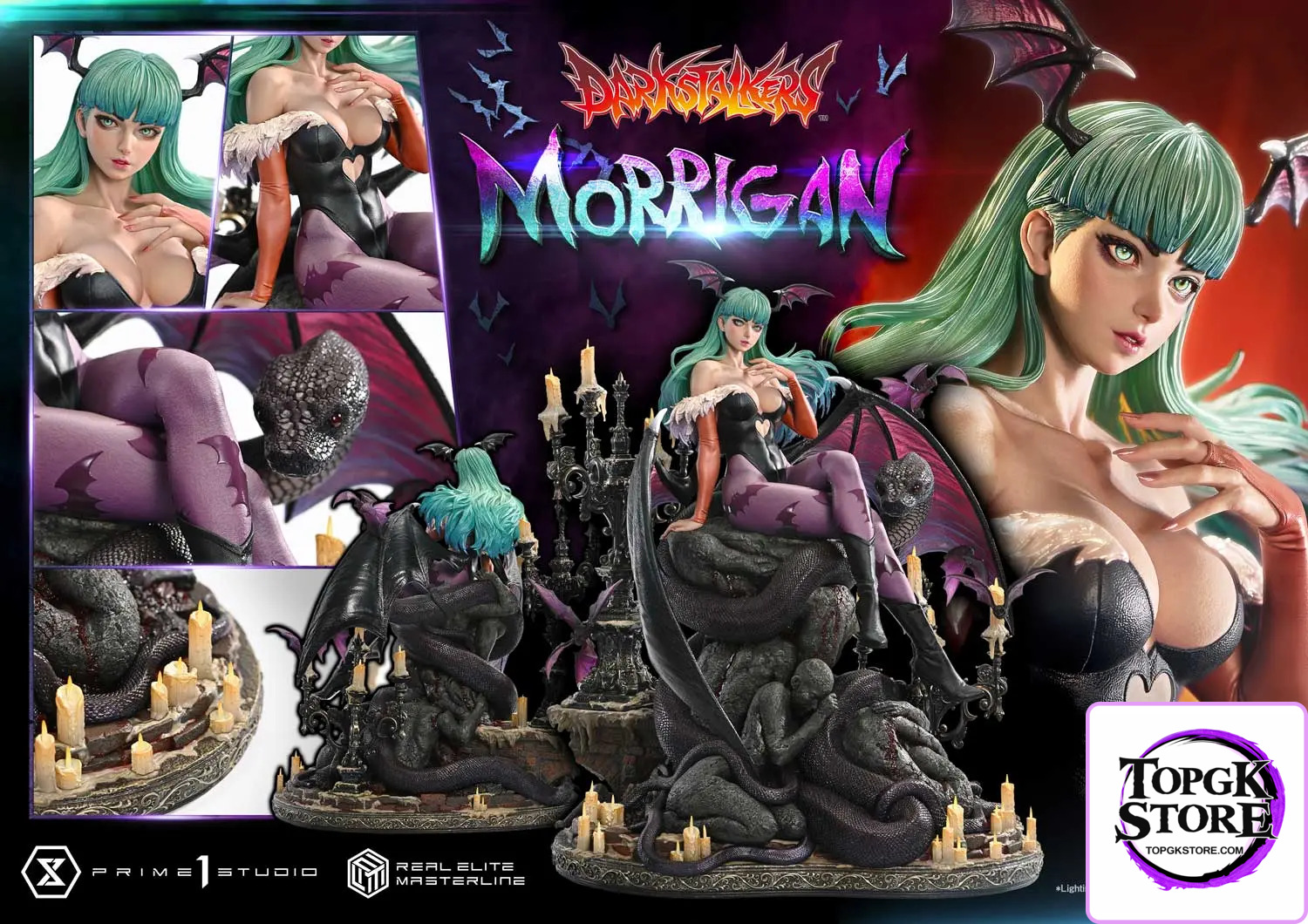 Prime 1 Studio – Real Elite Masterline Darkstalkers Morrigan REMDKS-01 REMDKS-01S (Licensed) - Photo 2 | TopGKStore