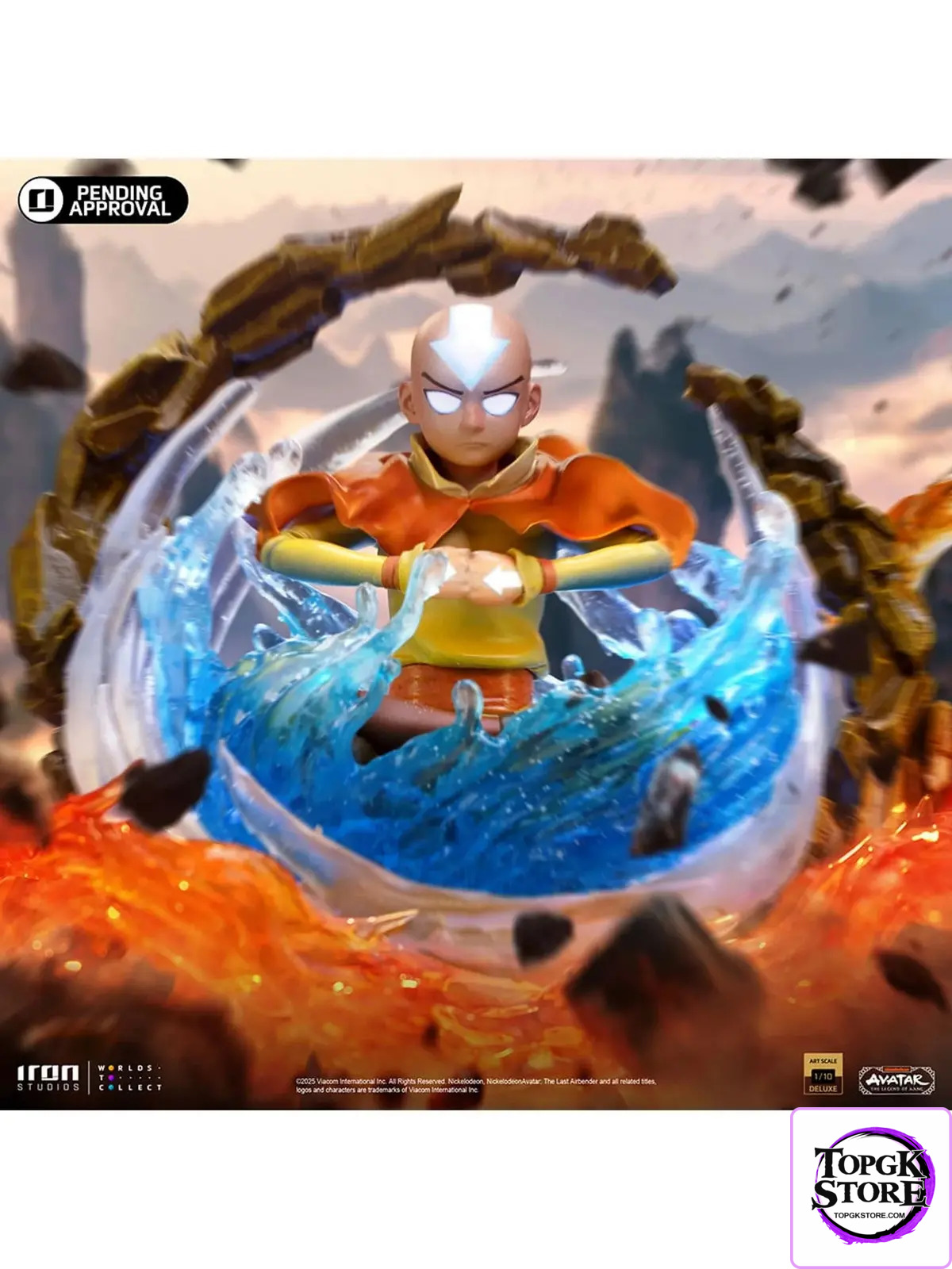 Iron Studios – Aang Statue Avatar: The Legend of Aang Art Scale 1/10 NICKEL113624-10 (Licensed) - Photo 1 | TopGKStore