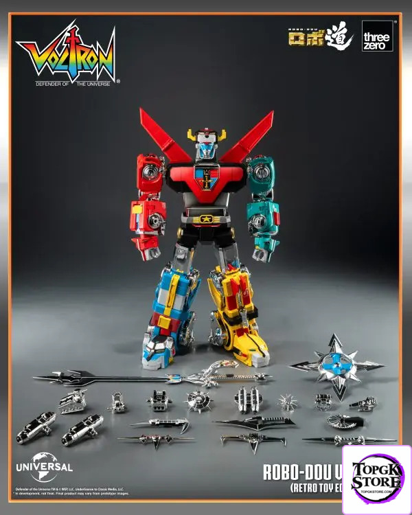 Threezero – Voltron: Defender of the Universe ROBO-DOU Voltron Retro Toy Edition (Licensed) - Photo 8 | TopGKStore