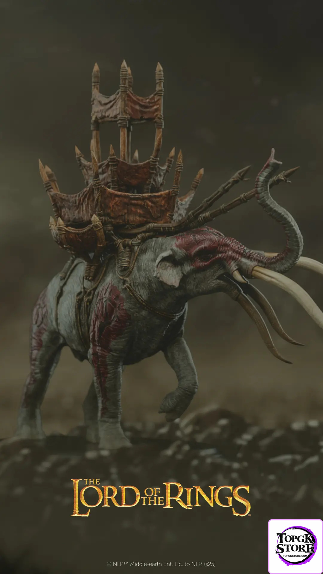 WETA Workshop Studio – MÛMAK IN BATTLE Miniature Statue 86-01-04803 (Licensed) - Photo 1 | TopGKStore