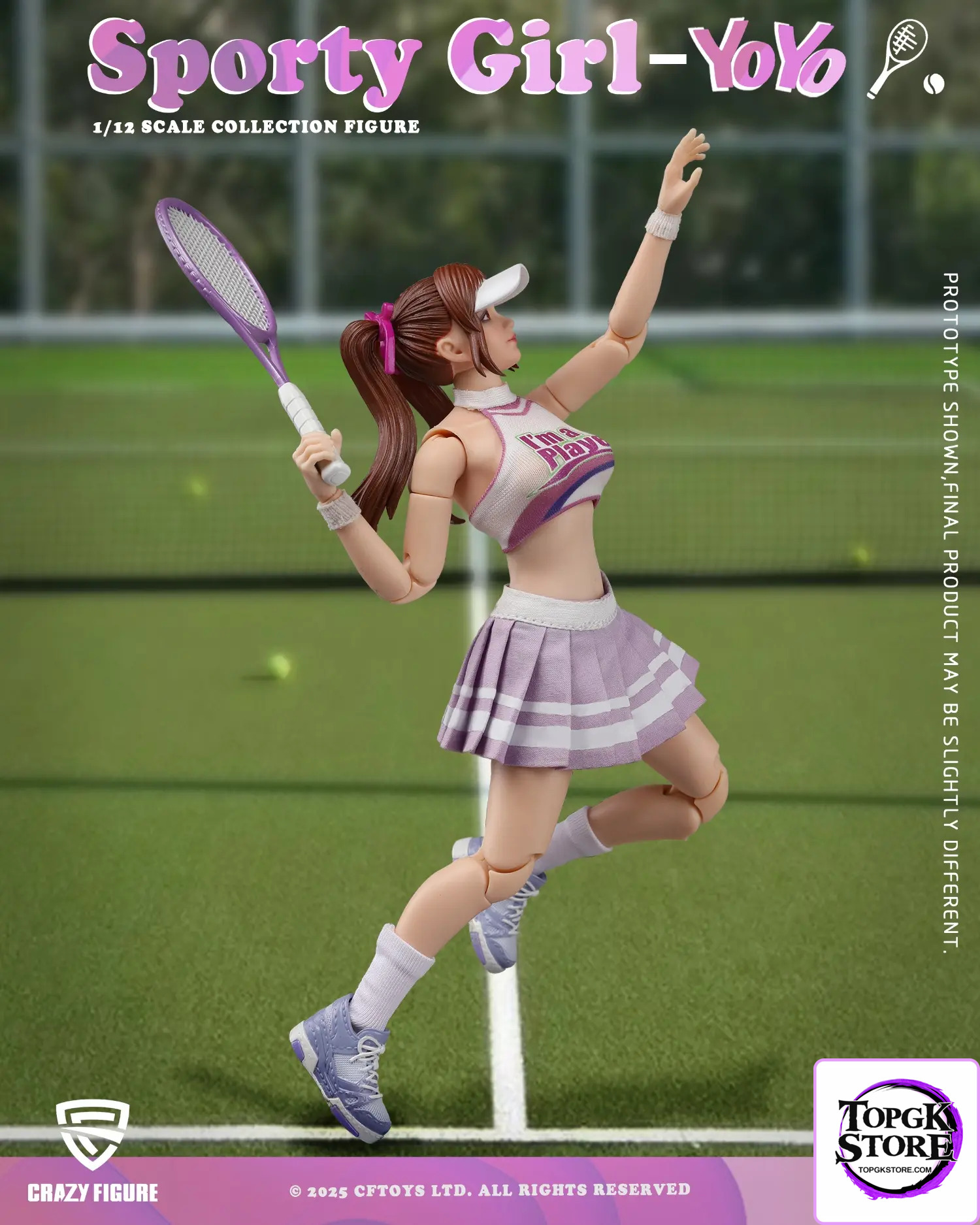 Crazy Figure – 1/12 Sports Girl YouYou Action Figure LT005 (Licensed) - Photo 11 | TopGKStore