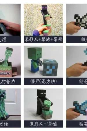 Qian Zhi Lu Studio - Minecraft series 3D Paper Model DIY - Photo 1 | TopGKStore