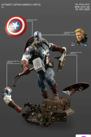 XM Studio – Ultimate Captain America 1/4 Scale Premium Collectible Statue Marvel (Licensed) - Photo 1 | TopGKStore