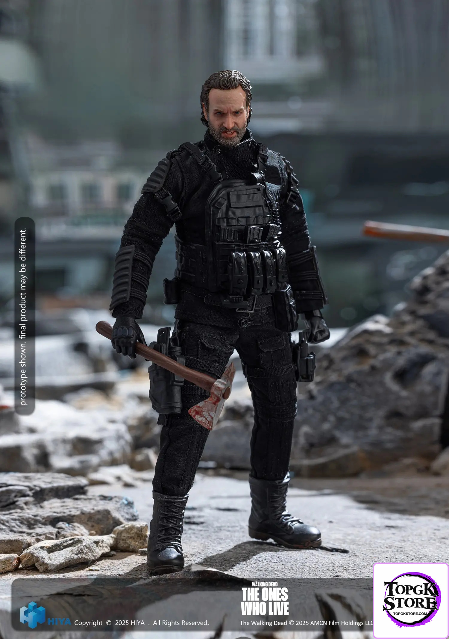 HIYA Toys – The Walking Dead Rick Action Figure ESW0318 (Licensed) - Photo 1 | TopGKStore