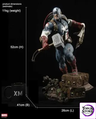 XM Studio – Ultimate Captain America 1/4 Scale Premium Collectible Statue Marvel (Licensed) - Photo 13 | TopGKStore