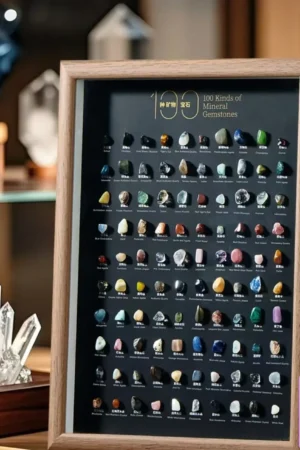 Orz Collectibles - 100 Kinds of Mineral Specimens Natural Crystal Rock Stone Science Ore Collection - Photo 1 | TopGKStore