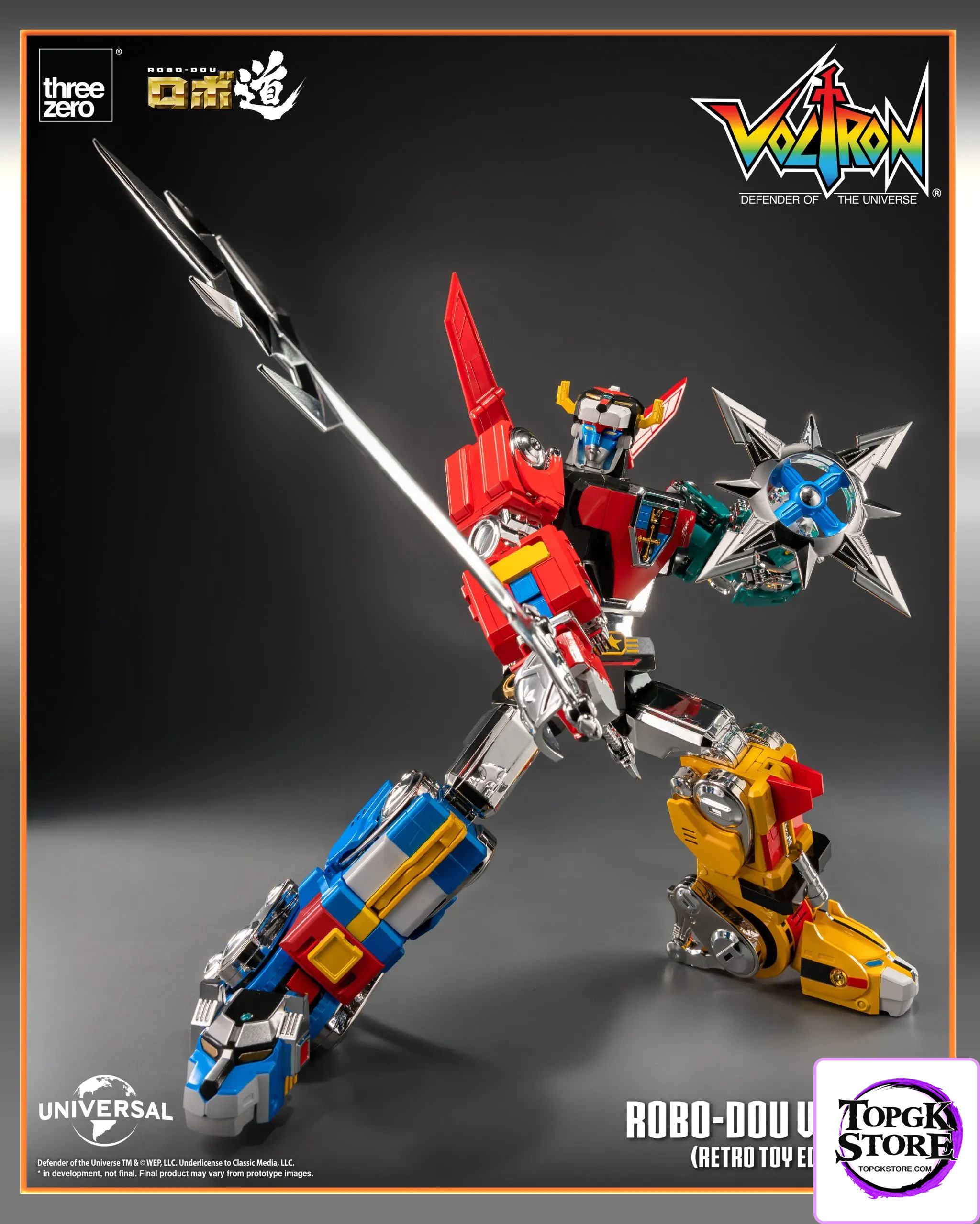 Threezero – Voltron: Defender of the Universe ROBO-DOU Voltron Retro Toy Edition (Licensed) - Photo 14 | TopGKStore
