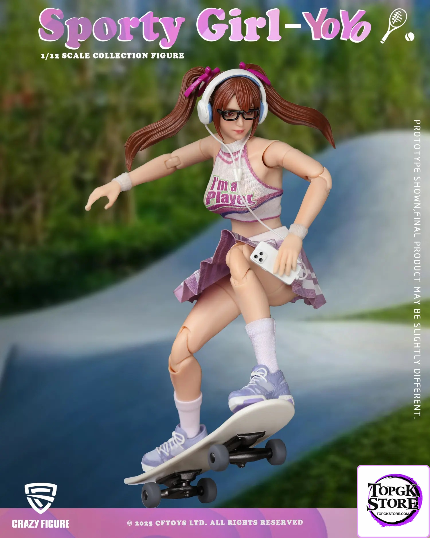 Crazy Figure – 1/12 Sports Girl YouYou Action Figure LT005 (Licensed) - Photo 5 | TopGKStore