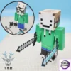Qian Zhi Lu Studio - Creeper Girl Steve Dream 3D Paper Model DIY Minecraft - Photo 1 | TopGKStore