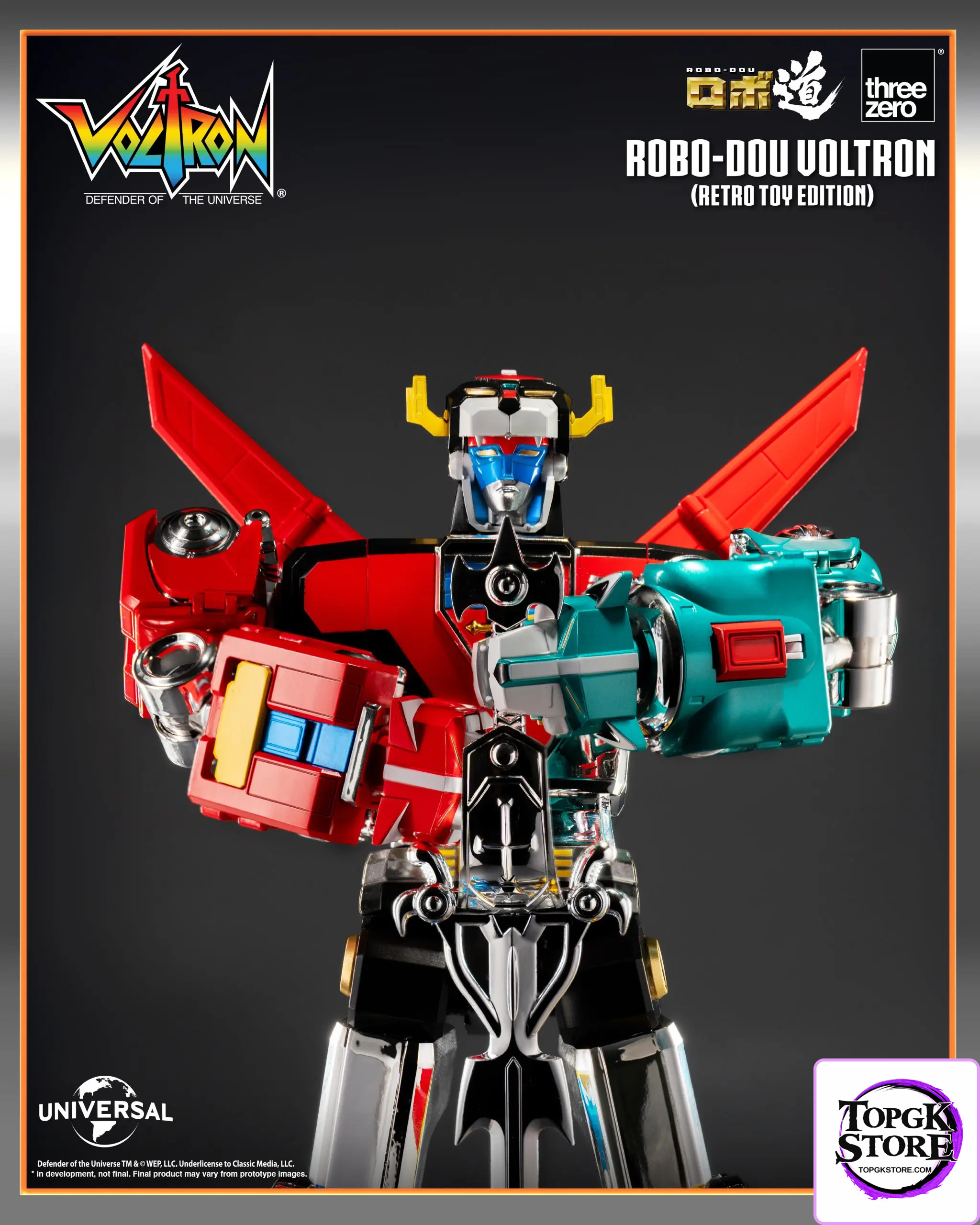 Threezero – Voltron: Defender of the Universe ROBO-DOU Voltron Retro Toy Edition (Licensed) - Photo 15 | TopGKStore