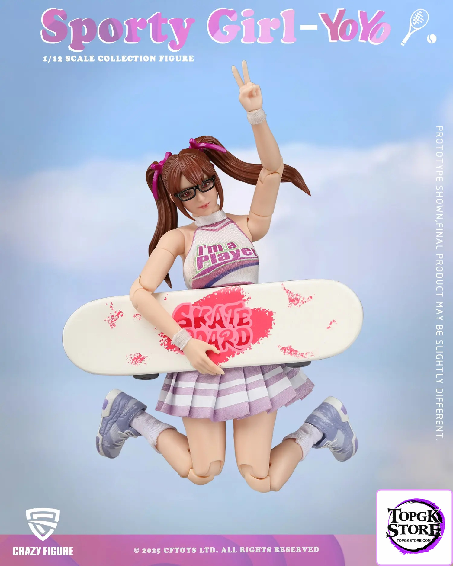 Crazy Figure – 1/12 Sports Girl YouYou Action Figure LT005 (Licensed) - Photo 7 | TopGKStore