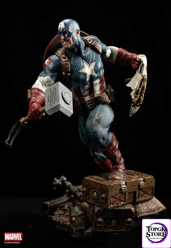XM Studio – Ultimate Captain America 1/4 Scale Premium Collectible Statue Marvel (Licensed) - Photo 18 | TopGKStore