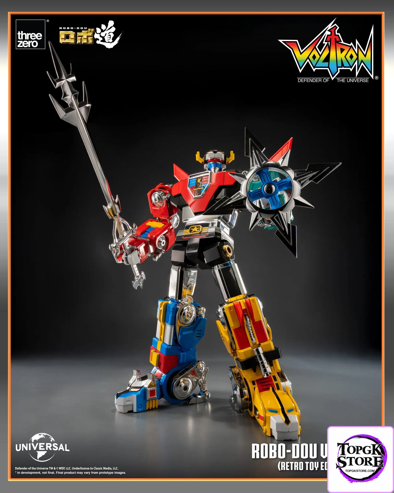 Threezero – Voltron: Defender of the Universe ROBO-DOU Voltron Retro Toy Edition (Licensed) - Photo 17 | TopGKStore