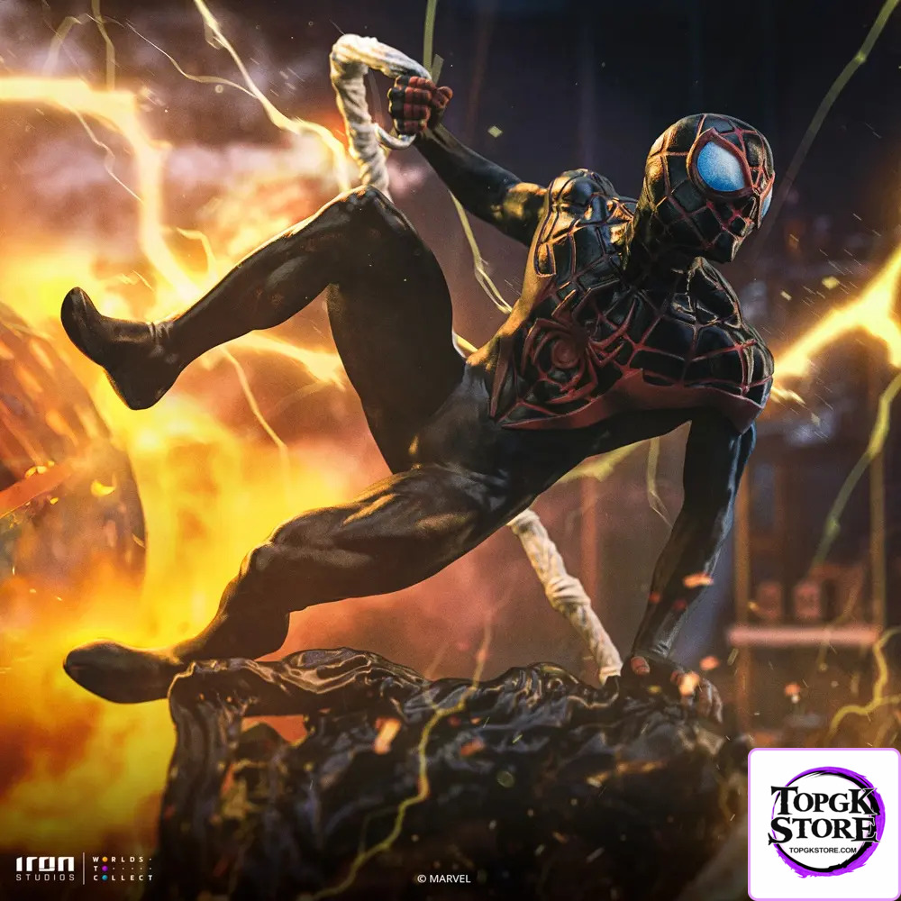 Iron Studio – Marvel Spider-Man vs Villains Diorama BDS Art Scale 1/10 Miles Morales Statue MARCAS120825-10 (Licensed)