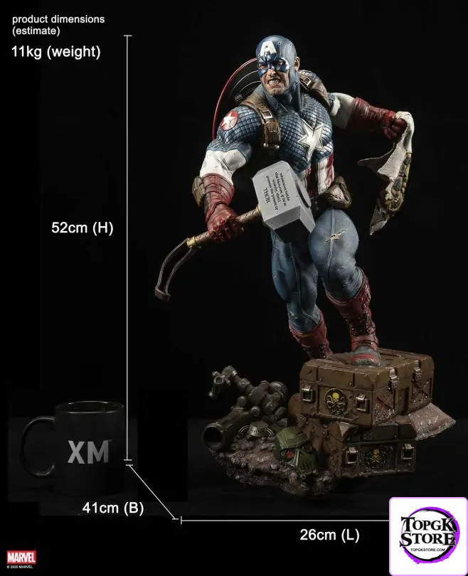 XM Studio – Ultimate Captain America 1/4 Scale Premium Collectible Statue Marvel (Licensed) - Photo 19 | TopGKStore