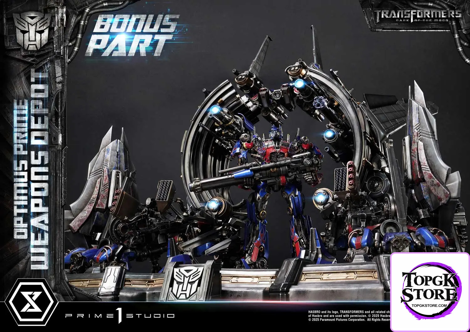 Prime 1 Studio – Museum Masterline Transformers: Dark of the Moon (Film) Optimus Prime Weapons Depot MMTFM-38 MMTFM-38S