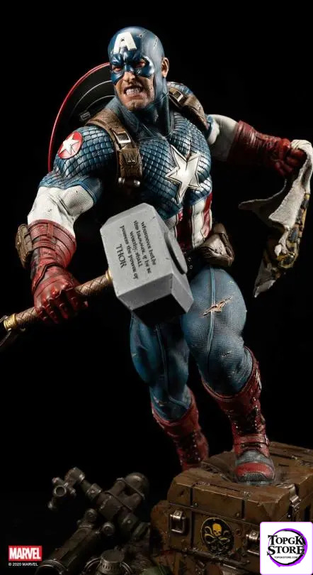 XM Studio – Ultimate Captain America 1/4 Scale Premium Collectible Statue Marvel (Licensed) - Photo 20 | TopGKStore