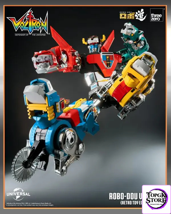 Threezero – Voltron: Defender of the Universe ROBO-DOU Voltron Retro Toy Edition (Licensed) - Photo 20 | TopGKStore