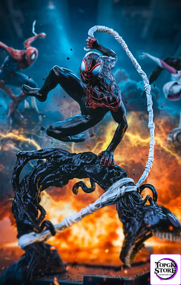 Iron Studio – Marvel Spider-Man vs Villains Diorama BDS Art Scale 1/10 Miles Morales Statue MARCAS120825-10 (Licensed)