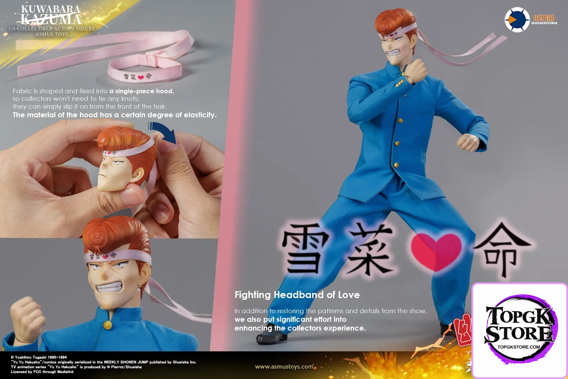Asmus Toys Studio – Yu Yu Hakusho Kazuma Kuwabara 1/6 COLLECTIBLE ACTION FIGURE YUYU004A YUYU004LUX - Photo 2 | TopGKSt