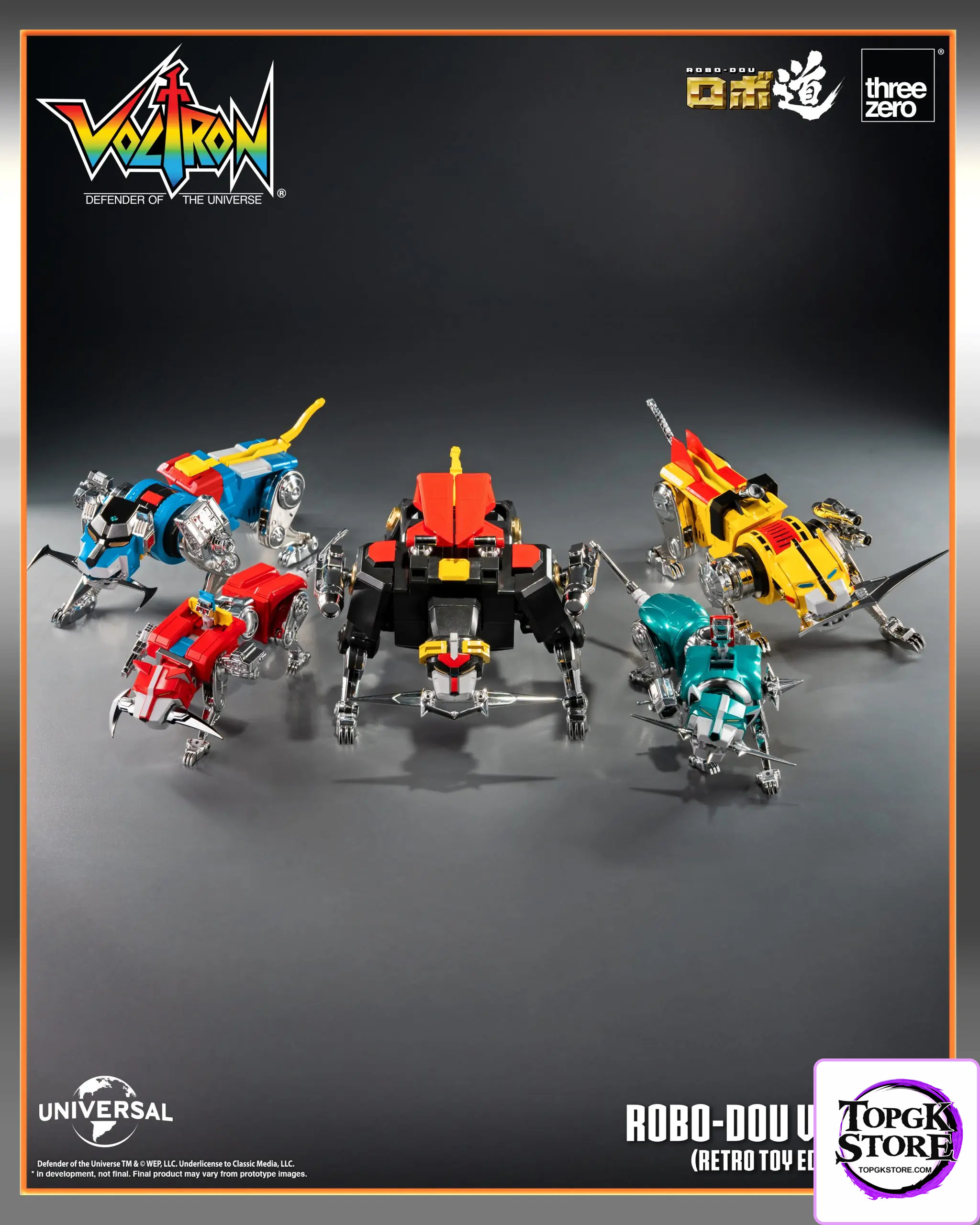 Threezero – Voltron: Defender of the Universe ROBO-DOU Voltron Retro Toy Edition (Licensed) - Photo 29 | TopGKStore