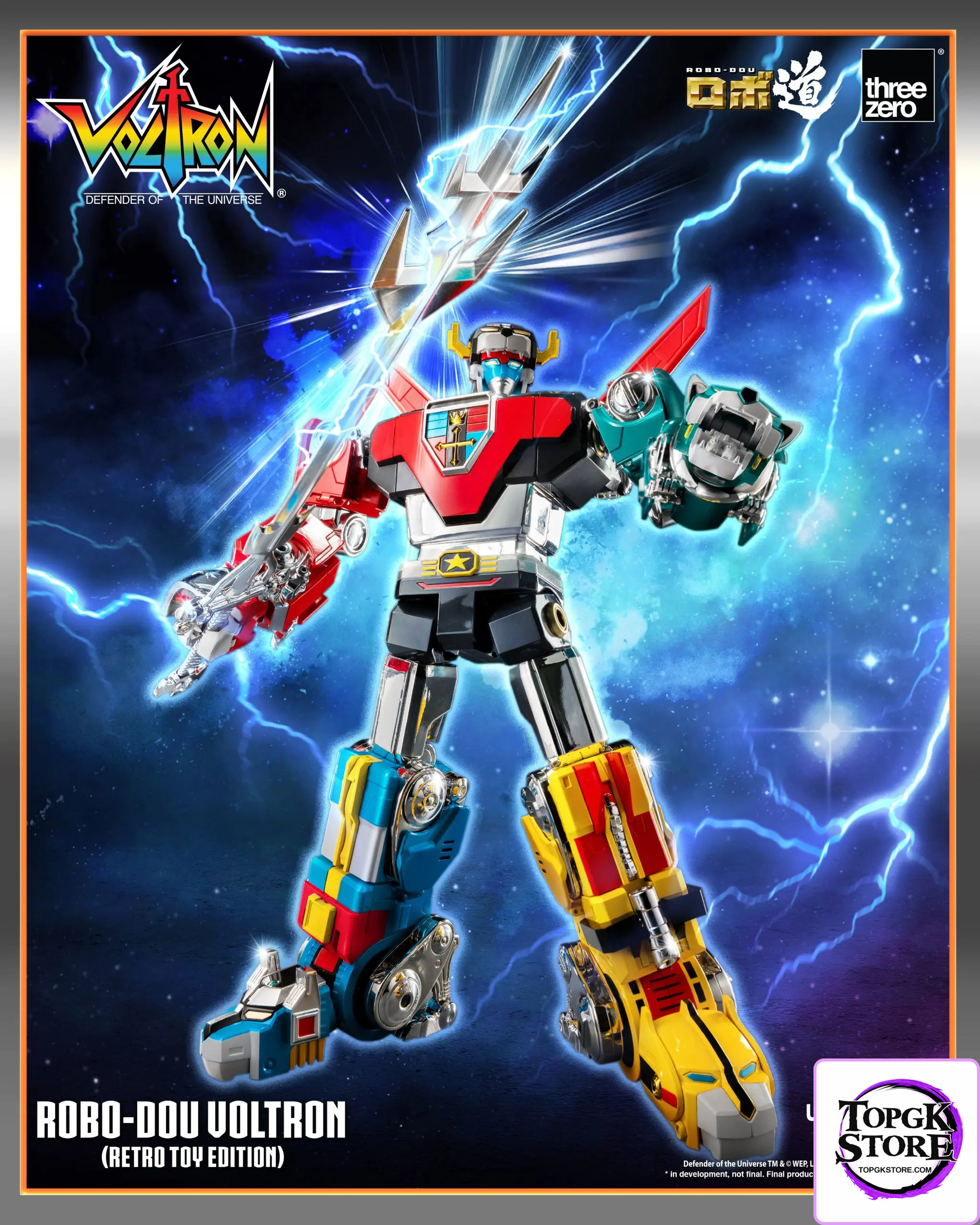 Threezero – Voltron: Defender of the Universe ROBO-DOU Voltron Retro Toy Edition (Licensed) - Photo 30 | TopGKStore