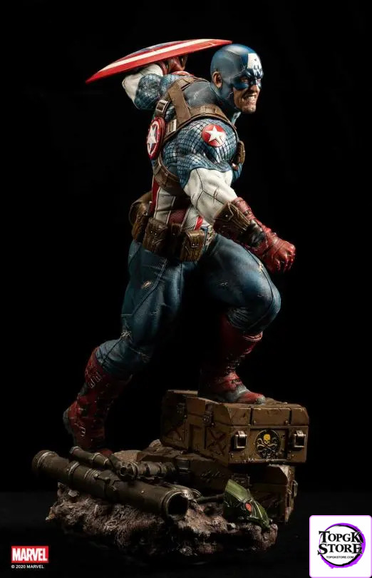 XM Studio – Ultimate Captain America 1/4 Scale Premium Collectible Statue Marvel (Licensed) - Photo 5 | TopGKStore