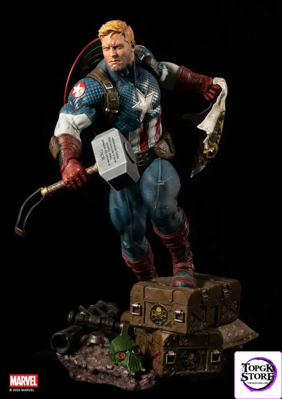 XM Studio – Ultimate Captain America 1/4 Scale Premium Collectible Statue Marvel (Licensed) - Photo 7 | TopGKStore