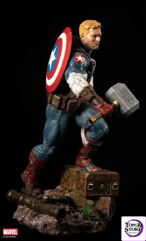 XM Studio – Ultimate Captain America 1/4 Scale Premium Collectible Statue Marvel (Licensed) - Photo 9 | TopGKStore