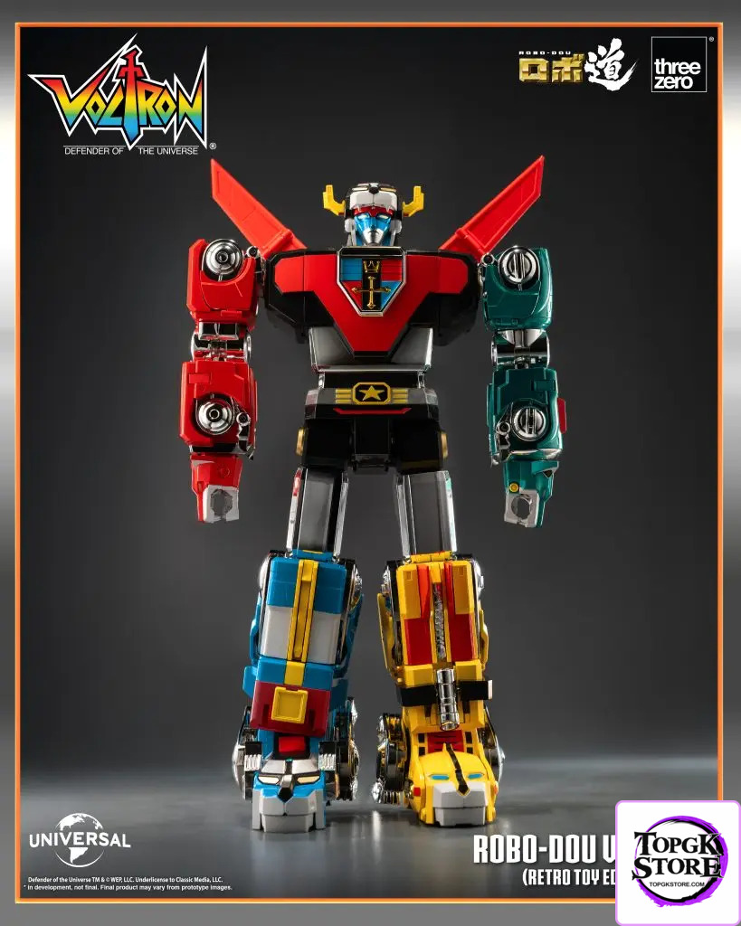 Threezero – Voltron: Defender of the Universe ROBO-DOU Voltron Retro Toy Edition (Licensed) - Photo 1 | TopGKStore