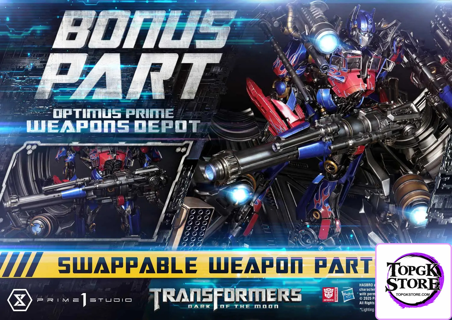 Prime 1 Studio – Museum Masterline Transformers: Dark of the Moon (Film) Optimus Prime Weapons Depot MMTFM-38 MMTFM-38S