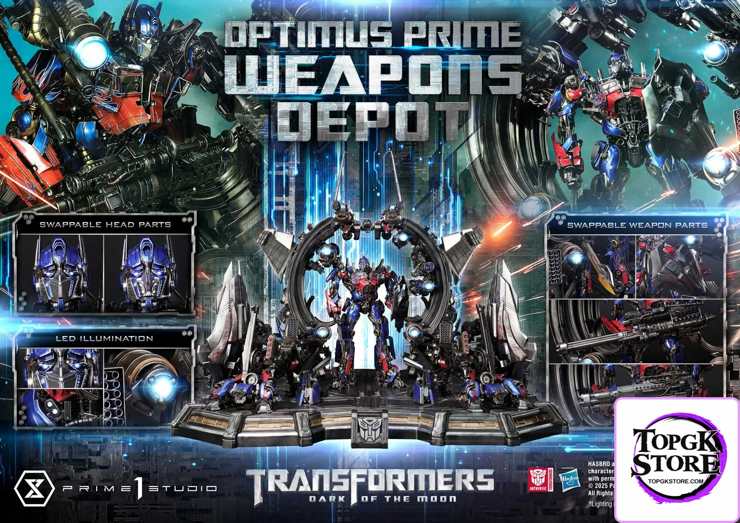 Prime 1 Studio – Museum Masterline Transformers: Dark of the Moon (Film) Optimus Prime Weapons Depot MMTFM-38 MMTFM-38S
