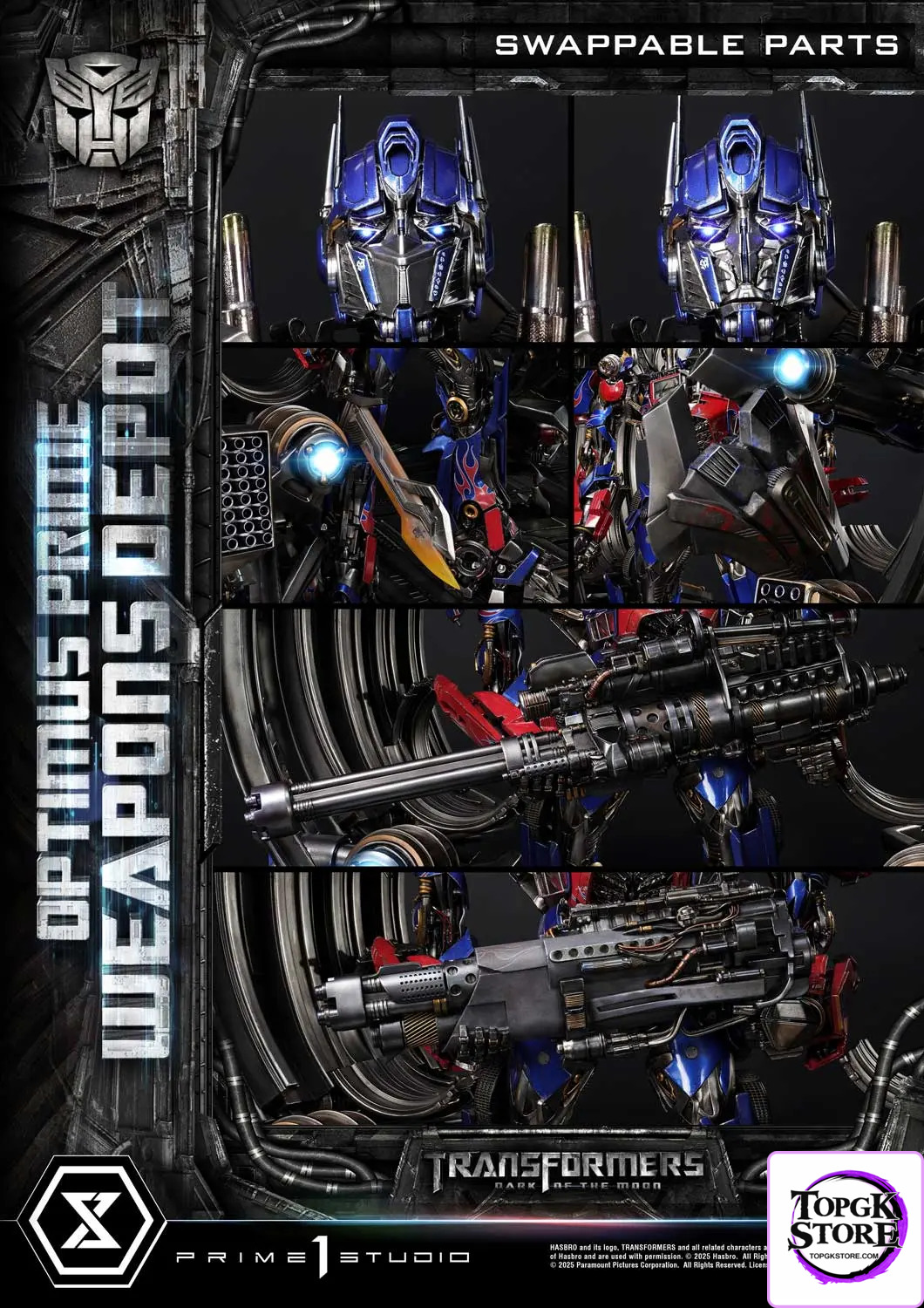 Prime 1 Studio – Museum Masterline Transformers: Dark of the Moon (Film) Optimus Prime Weapons Depot MMTFM-38 MMTFM-38S