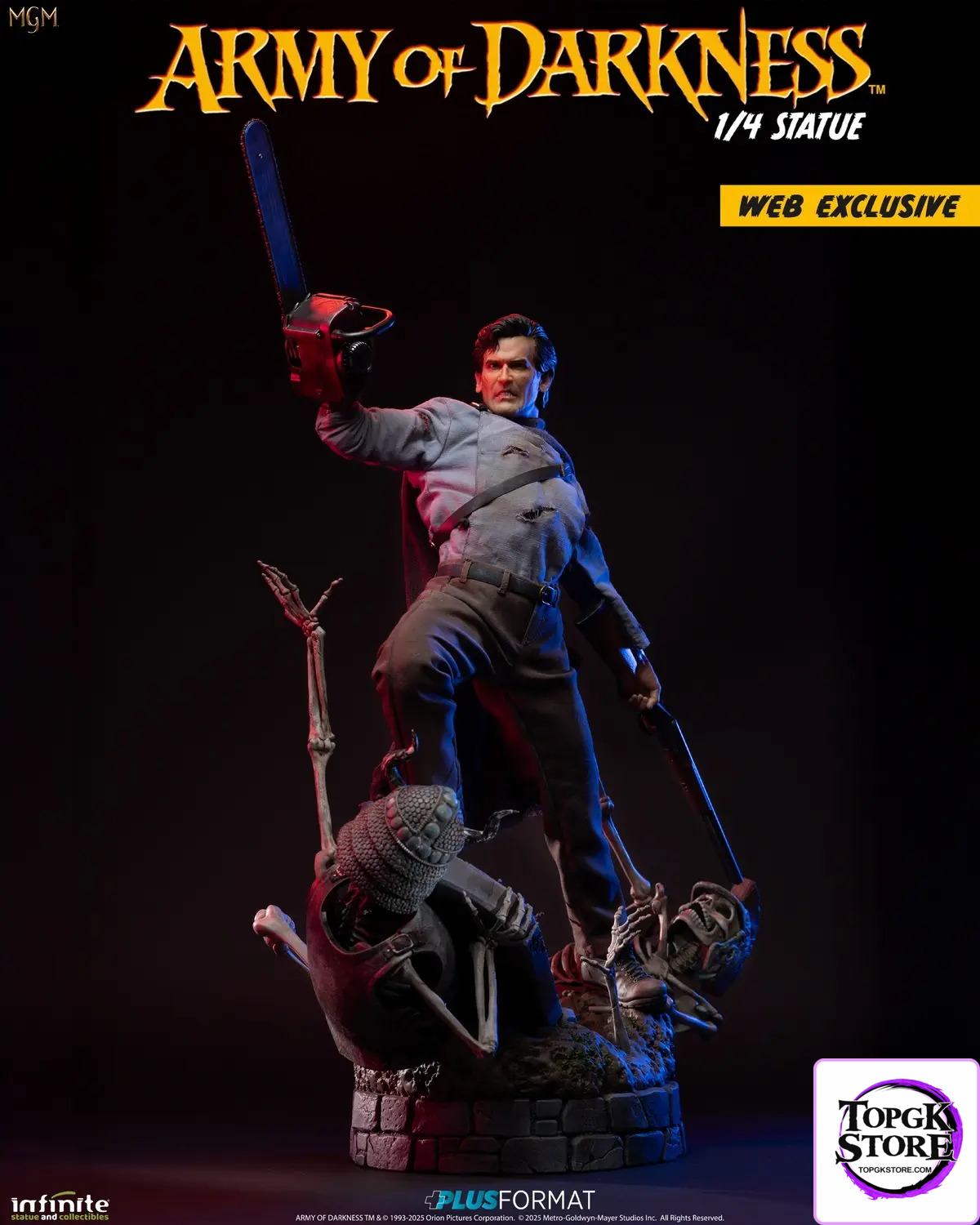 Infinite Statue – Army of Darkness Ash 1/4 Plus Format Statue (Licensed) - Photo 1 | TopGKStore
