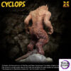 X-PLUS PLEX Studio – Ray Harryhausen series 23cm Ray Harryhausen Series Cyclops Model Kit White Film 411-200363CP (Lice