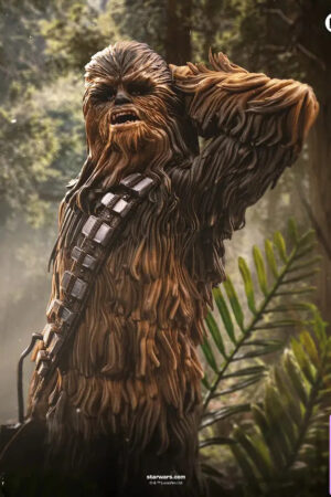 Iron Studios – Chewbacca and Tokkat – Star Wars – Art Scale 1/10 Statue (Licensed) - Photo 1 | TopGKStore