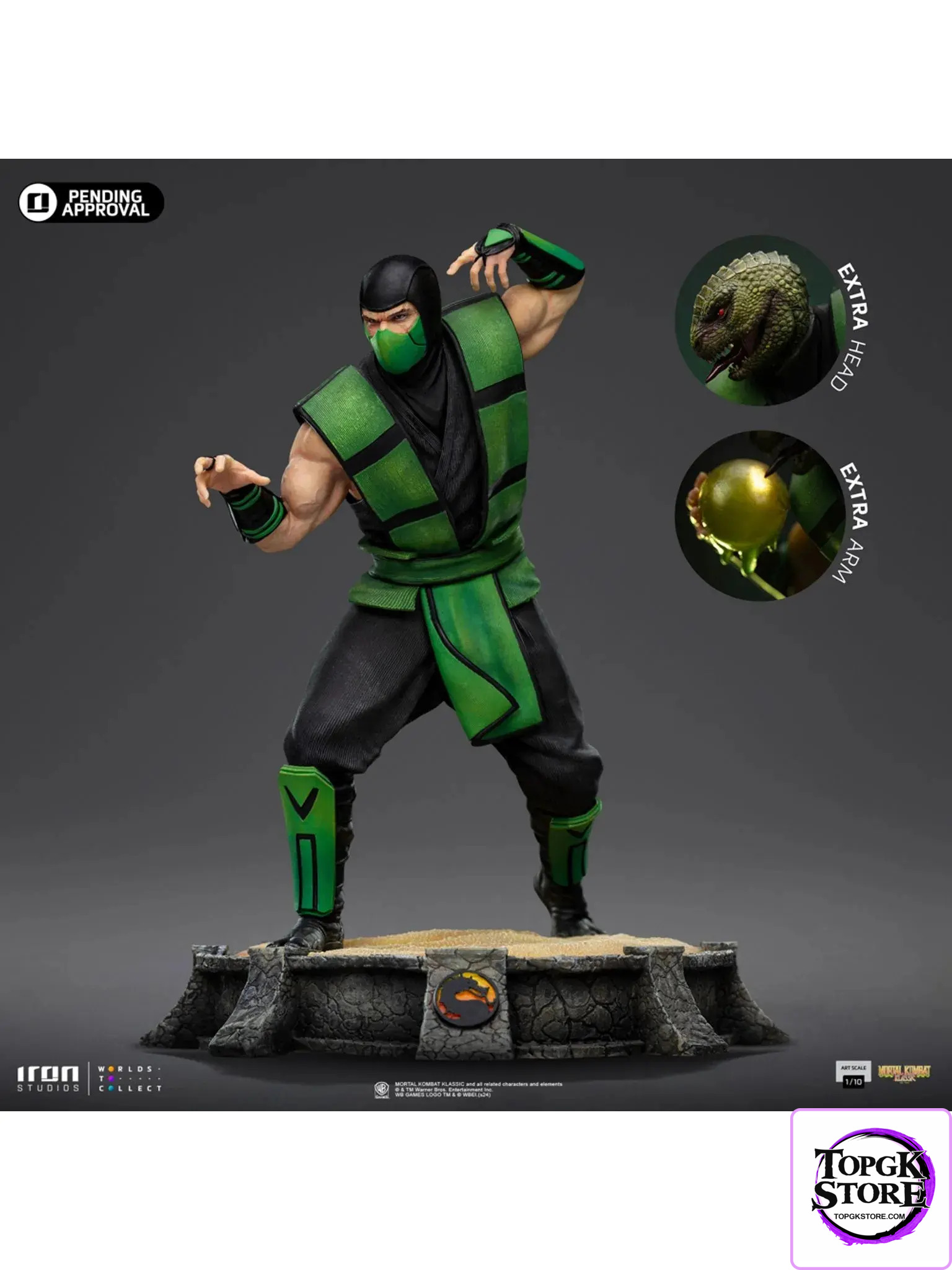 Iron Studio – Mortal Kombat Art Scale 1/10 Statue Reptile (Licensed) - Photo 3 | TopGKStore