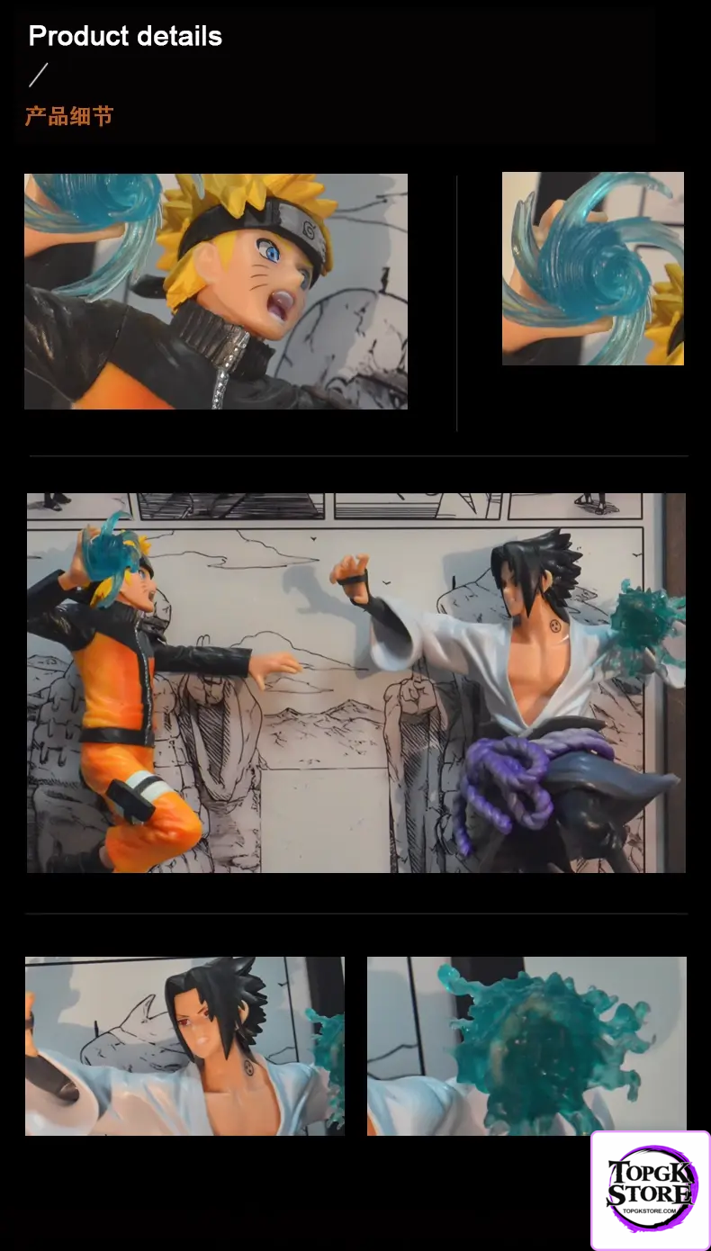 Time tree Studio – Naruto Uchiha Sasuke & Uzumaki Naruto Decorative 3D Stereoscopic Painting - Photo 2 | TopGKStore